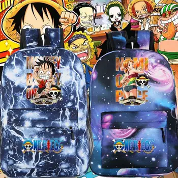 Школьная сумка Luffy Аниме Нами Цельный Спортивный рюкзак для начальной школы с Рисунком из Мультфильма Рюкзак для печати на холсте Компьютерная сумка