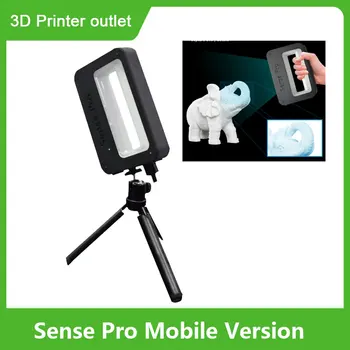 Мобильная версия Sense Pro, ручной 3D-сканер, Портативный сканер 3D-моделирования, Точность 0,3 мм, Поддержка OBJ/STL/ PLY Вывода