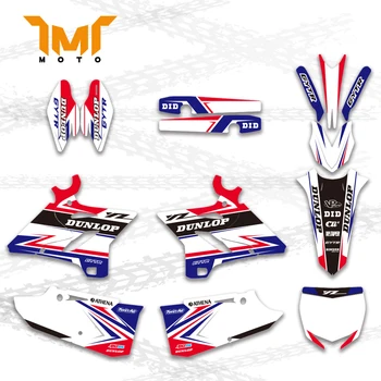 TMT Графические Наклейки Наклейки Мотоцикл Фон Пользовательский Номер Для YAMAHA YZ125 YZ250 2015-2021