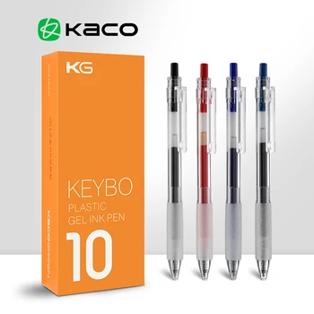 Kaco 10 шт./лот, набор гелевых ручек с заправкой для Гелевых ручек Xiaomi 0,5 мм, Шариковая ручка Pучка Caneta для Офисных школьных принадлежностей