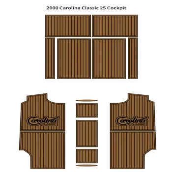 2000 Carolina Classic 25 Коврик для кокпита Лодки из искусственной пены EVA, коврик для пола из тикового дерева