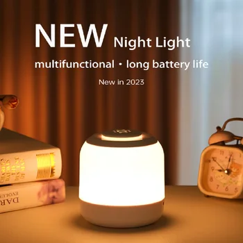 Сенсорная лампа, ночник, настольная лампа, прикроватная лампа, лампа для спальни с сенсорным датчиком, Портативная USB светодиодная настольная лампа для детских подарков