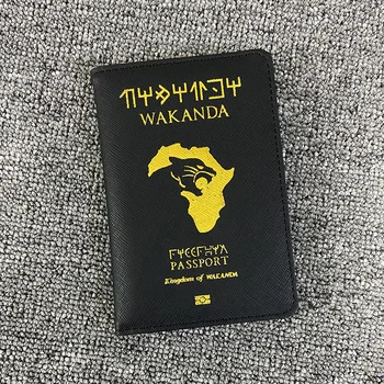 Обложка для Паспорта Wakanda Rfid Блокирующий Чехол Из Искусственной Кожи ID Кредитные Карты с Несколькими Наконечниками Держатель Для Паспорта Дорожные Аксессуары